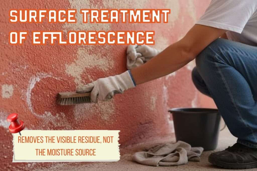 What can a regular person do when efflorescence appears