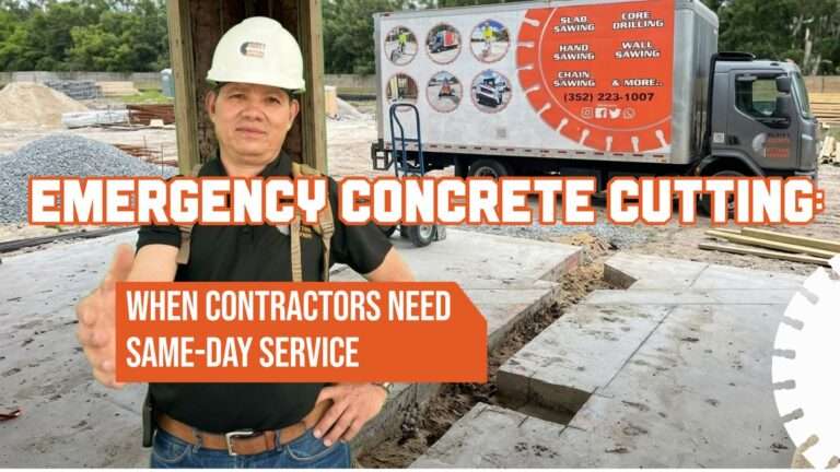 Read more about the article Emergency Concrete Cutting: When Contractors Need Same-Day Service