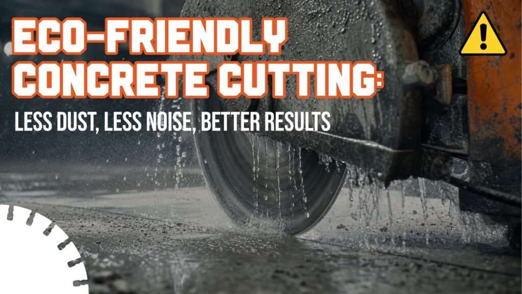 Eco-Friendly Concrete Cutting: Less Dust, Less Noise, Better Results