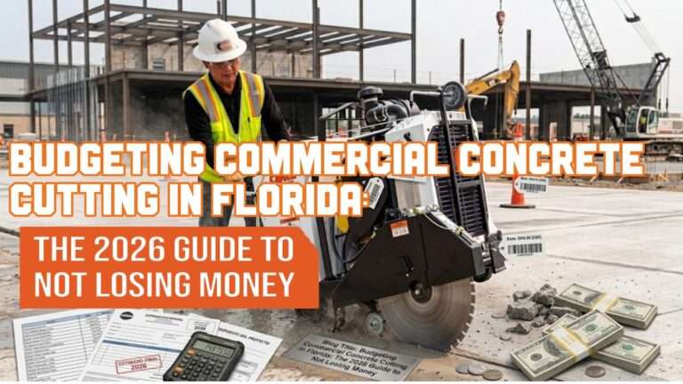 Read more about the article Budgeting Commercial Concrete Cutting in Florida: The 2026 Guide to Not Losing Money